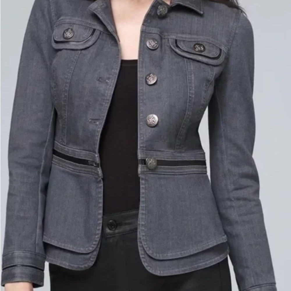 White House Black Market Charcoal Blazer